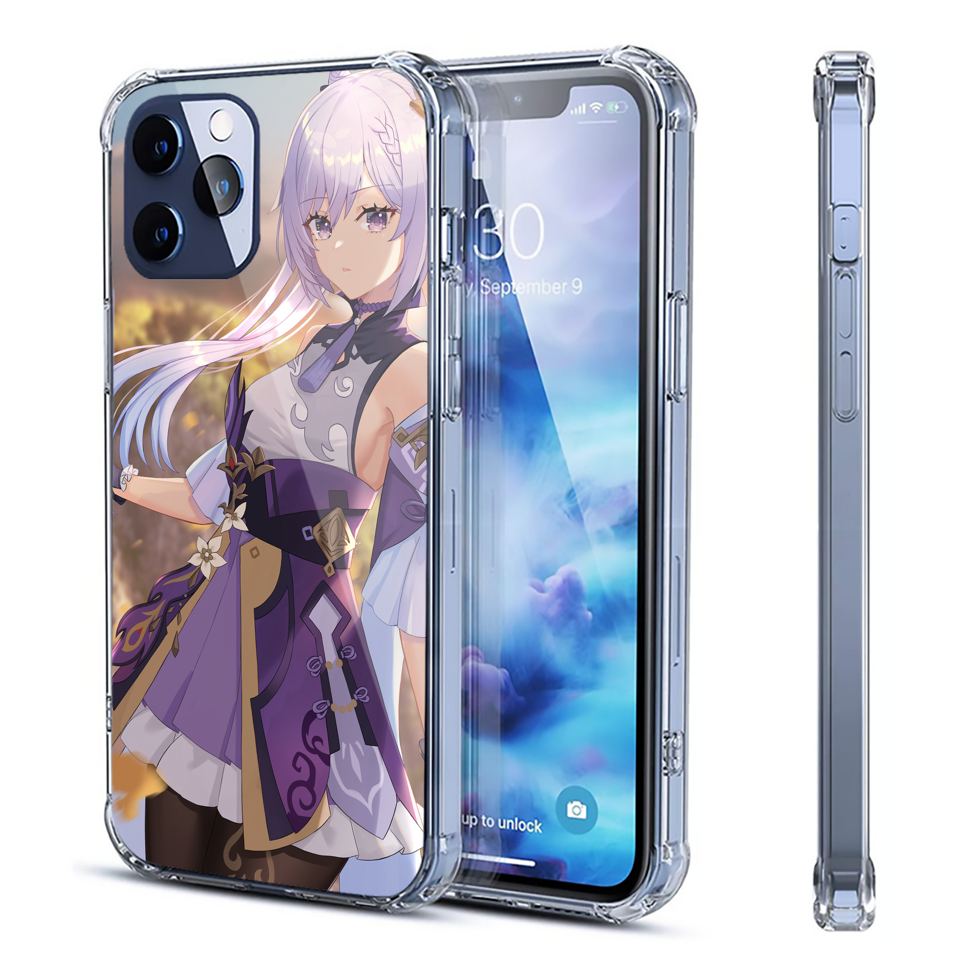 げんし神 genshin 【iPhone 12シリーズ対応】透明スマホケース（クリアソフトケース）